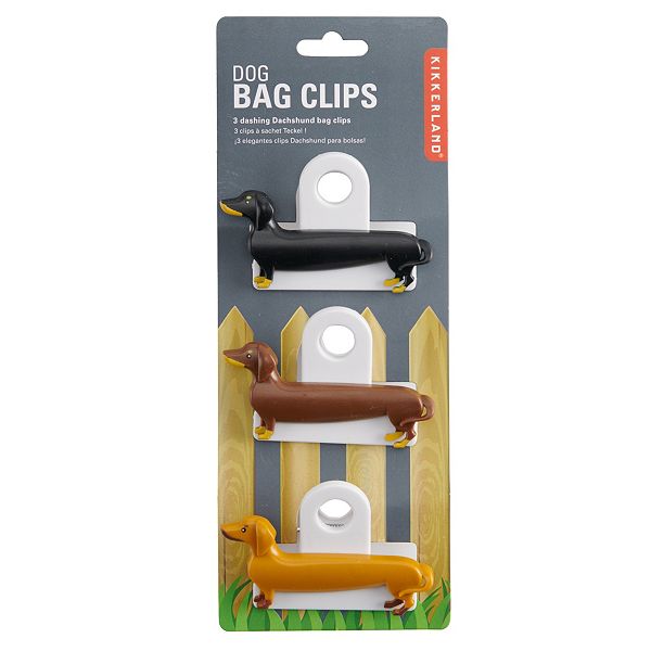Kikkerland 3 pc Animal Bag Clips