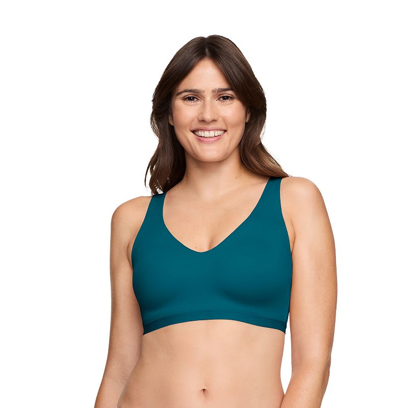 Warners Cloud 9® Super Soft, Smooth Invisible Look Wireless Lightly Lined Comfort Bra RM1041A, Women's, Size: XXL, Blue Pink