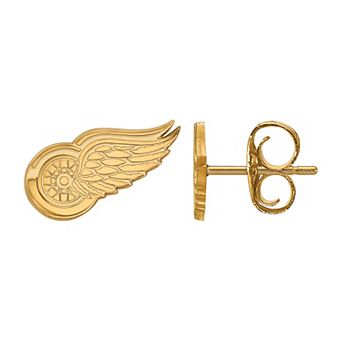 LogoArt Detroit Red Wings 14k Gold Mini Post Earrings