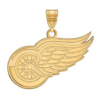 LogoArt Detroit Red Wings Sterling Silver Large Pendant