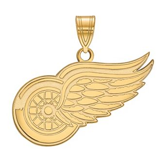 LogoArt Detroit Red Wings Sterling Silver Large Pendant