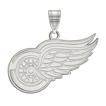 LogoArt Detroit Red Wings Sterling Silver Large Pendant