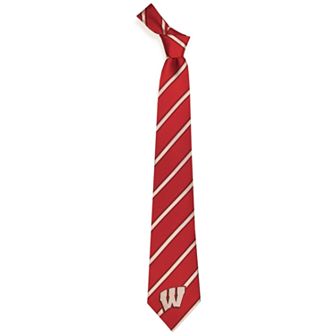 Wisconsin Badgers Striped Tie