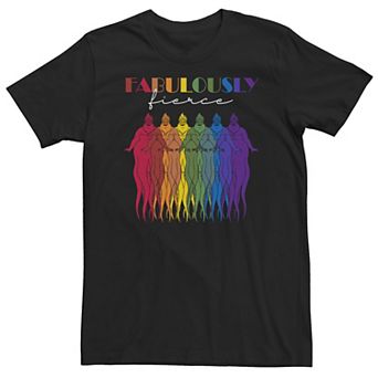Big & Tall Disney Fabulously Fierce Rainbow Overlay Portrait Tee