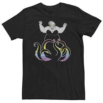 Big & Tall Disney Ursula Gradient Rainbow Tentacles Tee