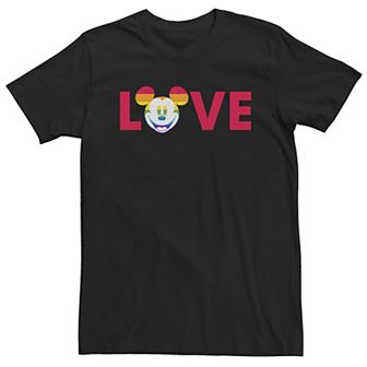 Big & Tall Disney Mickey Mouse Love Rainbow Big Head Tee