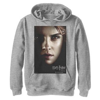 Boys 8-20 Harry Potter Deathly Hallows Hermione Character Poster Hoodie