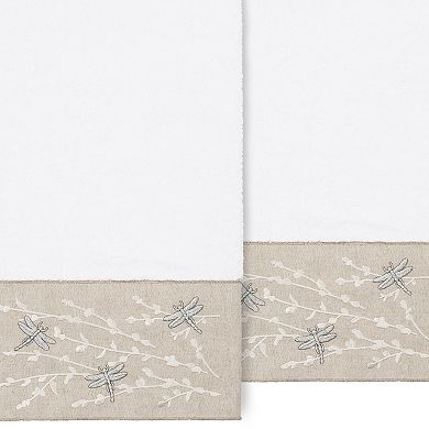 Linum Home Textiles Turkish Cotton Braelyn 2-piece Embellished Bath Towel Set
