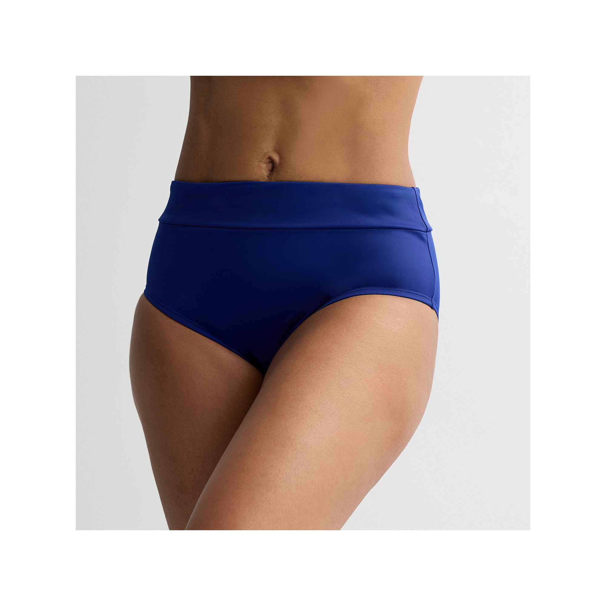 Womens Bal Harbour Tummy Control Swim Brief Bottoms, Size: Small, Blue