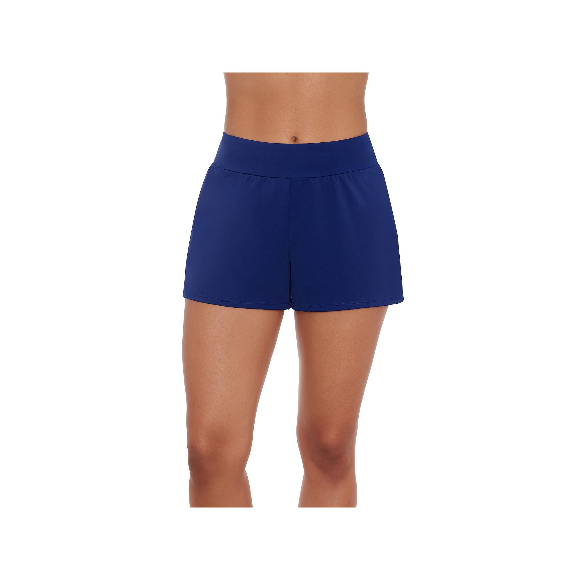 Womens Bal Harbour Tummy Control Swim Shorts, Size: Small, Blue