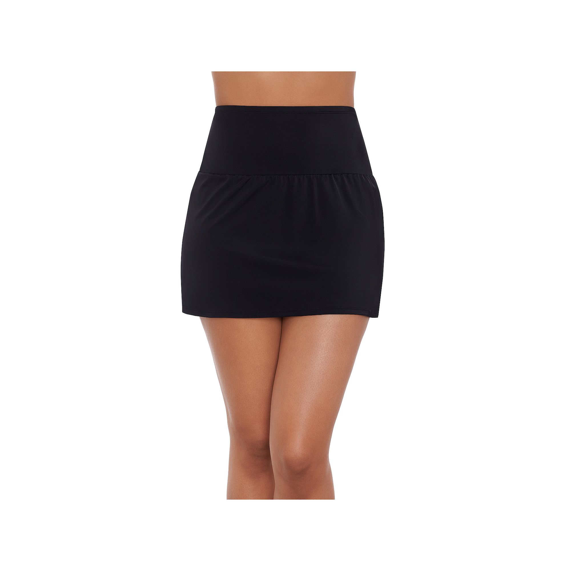 Womens Bal Harbour High-Waist Swim Skirt, Size: Small, Black