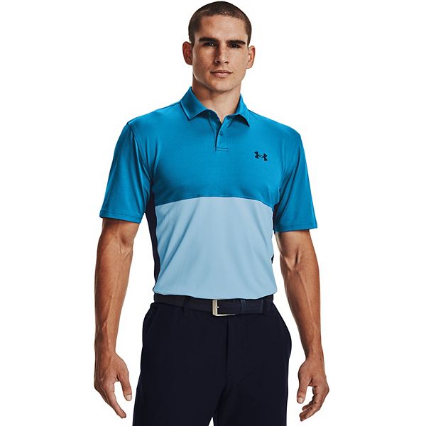 Under Armour Men's Johns Hopkins Blue Jays Black Colorblock Polo