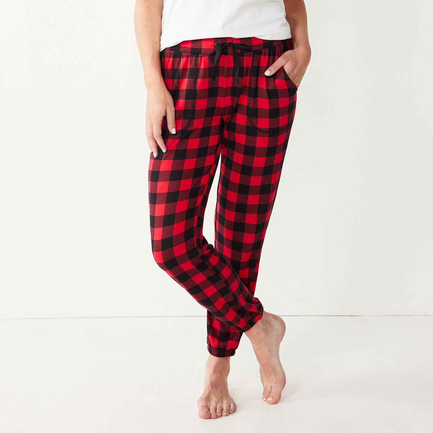 red flannel pj pants