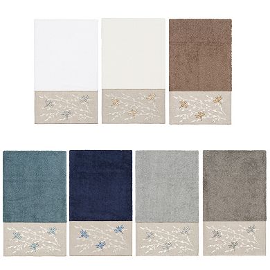 Linum Home Textiles Turkish Cotton Braelyn Embellished Bath Towel