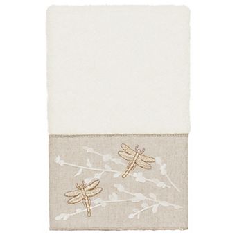 Linum Home Textiles Turkish Cotton Braelyn Embellished Hand Towel