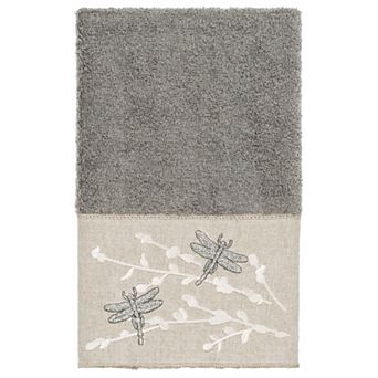 Linum Home Textiles Turkish Cotton Braelyn Embellished Hand Towel