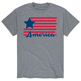 Men's American Flag and Star Tee