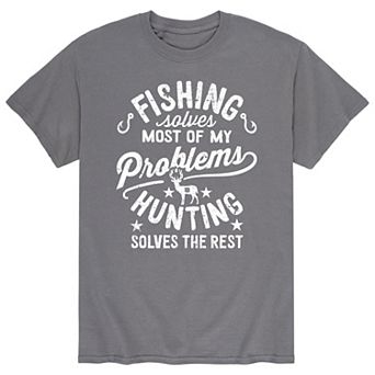 Men's Fishing Solves My Problems Tee