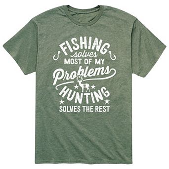 Men's Fishing Solves My Problems Tee