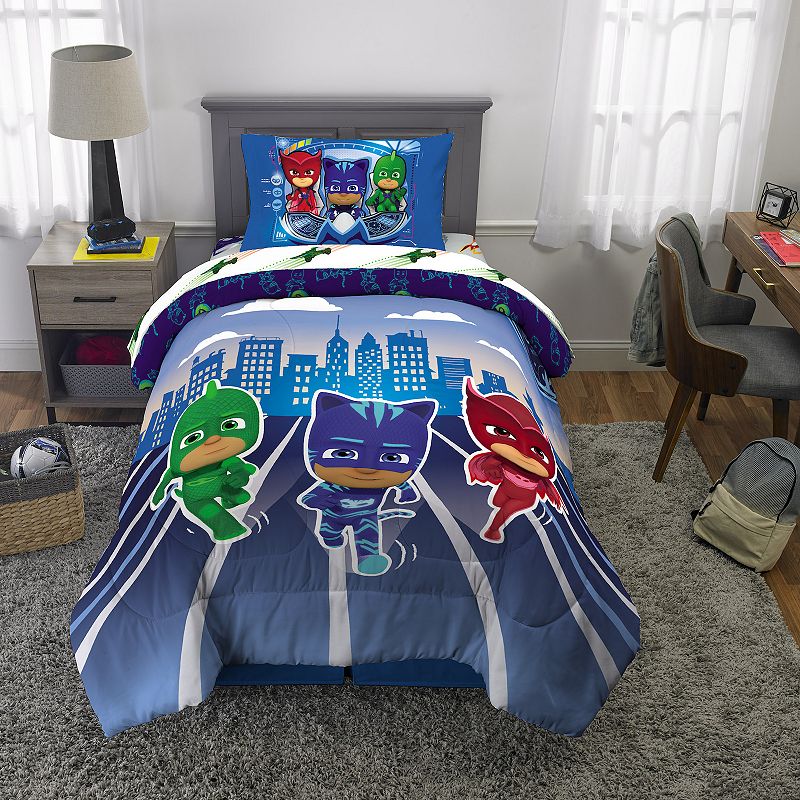 Pj Masks Virtual Vehicles Bed Set, Multicolor, Full