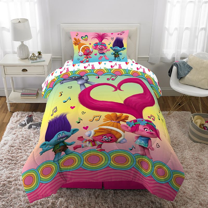 58131556 Trolls 2 Love The Beat Bed Set, Multicolor, Full sku 58131556