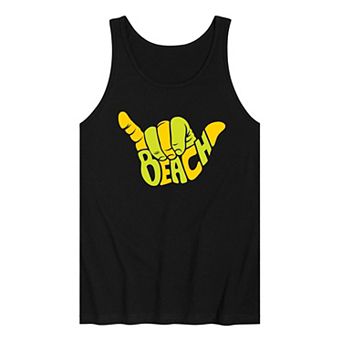 Men's Beach Aloha Hand Gesture Tank Top