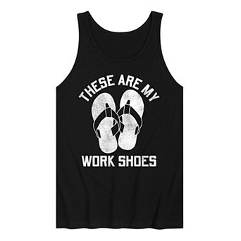 Men's These Are Work Shoes Sandals Tank Top