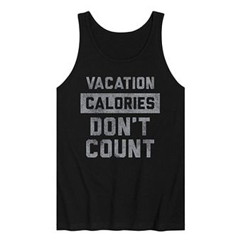 Men's Vacation Calories Don't Count Tank Top