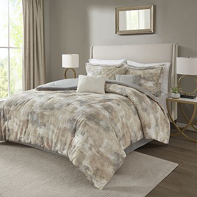 Madison Park Inspire 7-Piece Oeko-Tex Certified Cotton Rich Comforter Set with Shams