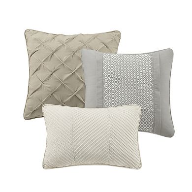 Madison Park Inspire 7-Piece Oeko-Tex Certified Cotton Rich Comforter Set with Shams