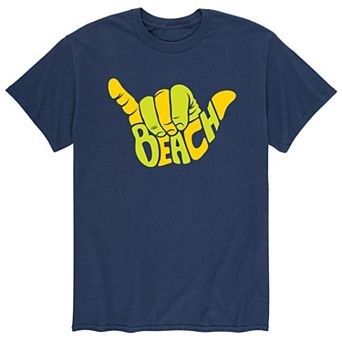 Men's Beach Aloha Hand Gesture Tee