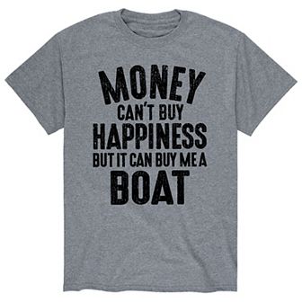 Men's Money Can't Buy Happiness Boat Tee