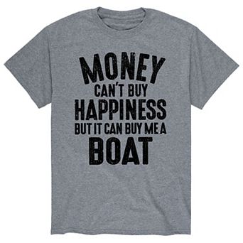 Men's Money Can't Buy Happiness Boat Tee