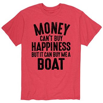 Men's Money Can't Buy Happiness Boat Tee