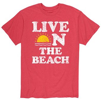 Men's Live On The Beach Tee