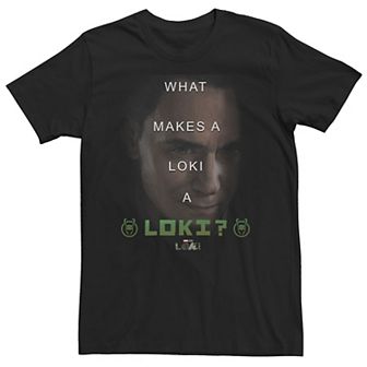 Big & Tall Marvel Loki What Makes A Loki A Loki Poster Tee