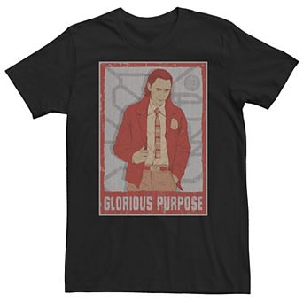Big & Tall Marvel Loki Glorious Purpose Poster Tee