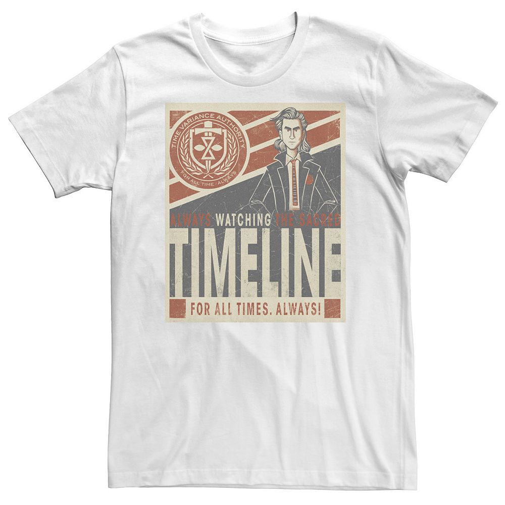 Big & Tall Marvel Loki TVA Always Watching The Sacred Timeline Tee