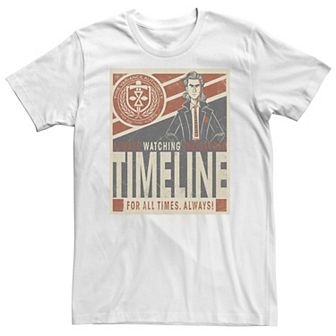 Big & Tall Marvel Loki TVA Always Watching The Sacred Timeline Tee
