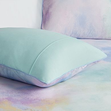 Intelligent Design Karissa Watercolor Tie Dye Antimicrobial Duvet Cover Set with Shams