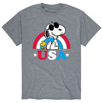 Men's Peanuts USA Rainbow Tee