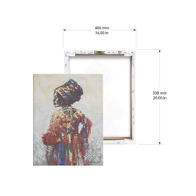 Prinz Unembellished Woman Canvas Wall Art