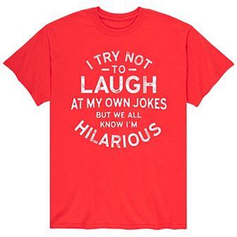 Men's I Try Not To Laught At My Own Jokes Tee