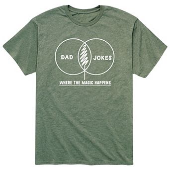 Men's Dad Joke Venn Diagram Tee
