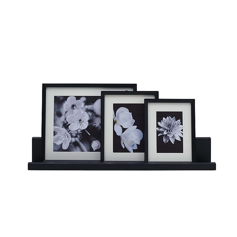 Melannco Ledge Frame 4-piece Set, Black