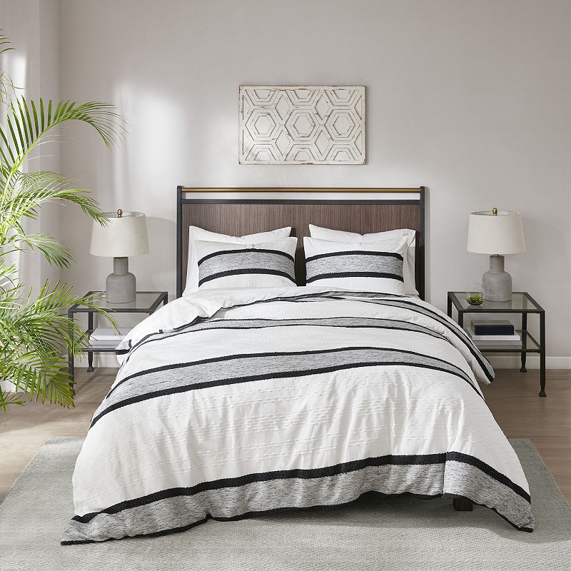 INK+IVY Cole Jacquard Percale Cotton Comforter Set with Shams, Multicolor, 