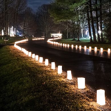 LumaBase Flame Resistant Luminaria Bag Floor Decor 50-piece Set