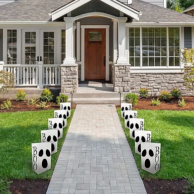 Ghost Boo Plastic Luminaria Bags 12-piece Set