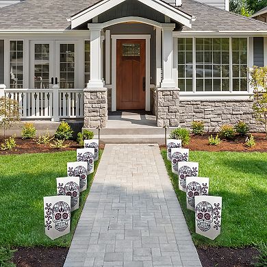 Sugar Skull Plastic Luminaria Bags 12-piece Set