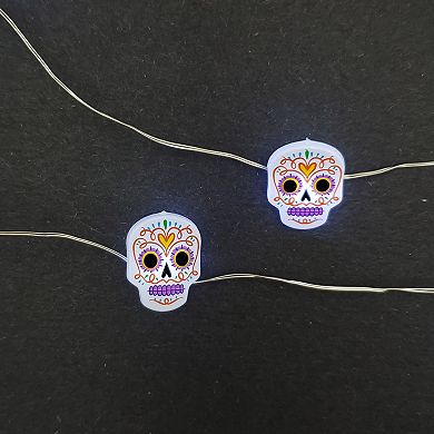 Sugar Skull LED Fairy String Lights 2-piece Set